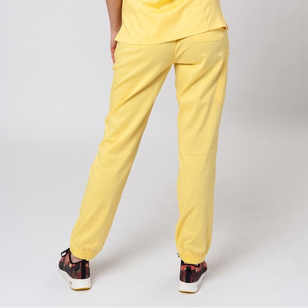 Matrix by Maeven semi jogger scrub trousers sunshine yellow Woman’s 3X - Picture 8 of 13